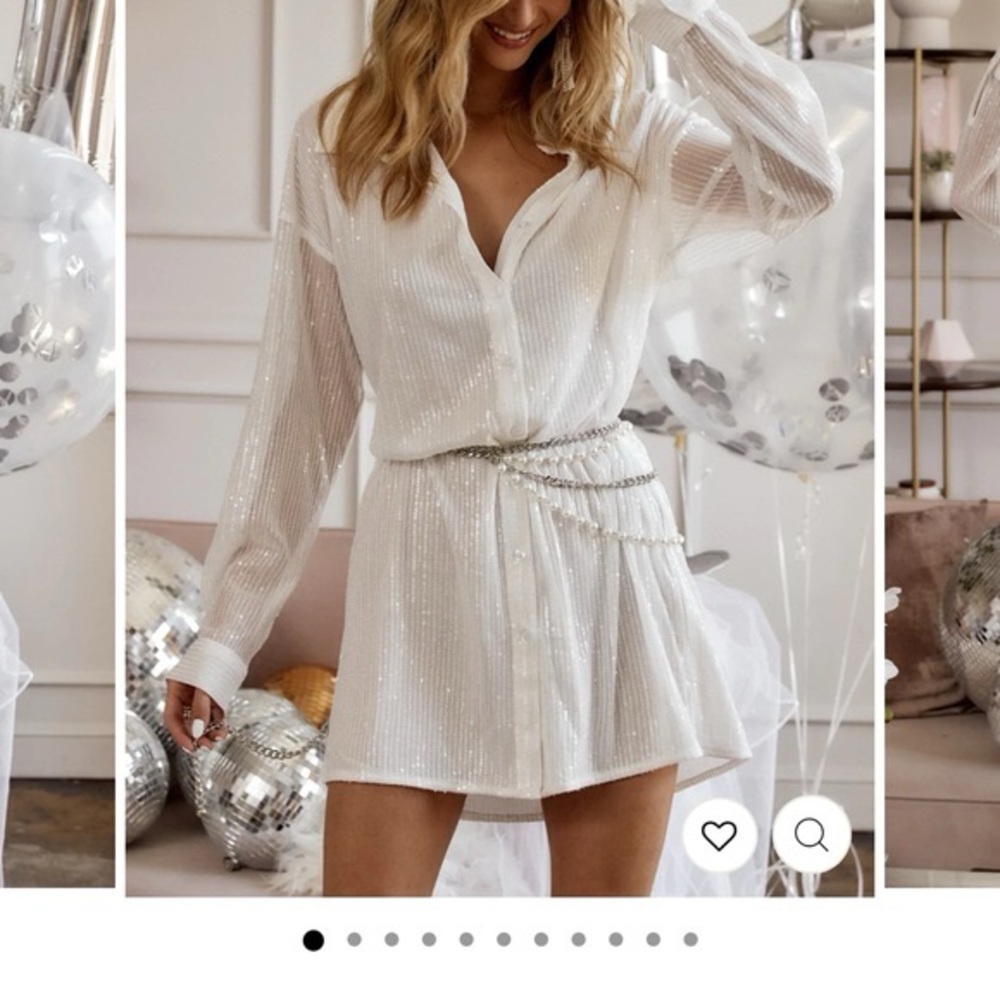 12th Tribe sequin longsleeve dress